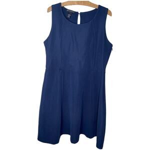 INC XL Blue sleeveless dress